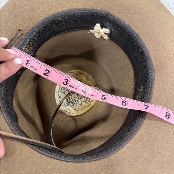 Rare Akubra Fur Felt Hat - Aussie Snowy River Style, Brown, Vintage Y2K - Picture 13 of 14